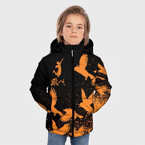Зимняя куртка для мальчика Haikyu Волейбол / 3D-Черный – фото 3