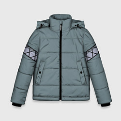 Куртка зимняя для мальчика КИМОНО МАЙКИ МАНДЗИРО, цвет: 3D-черный