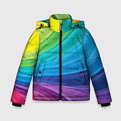 Куртка зимняя для мальчика Радуга, цвет: 3D-светло-серый