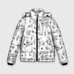 Зимняя куртка для мальчика Рисованные сказочные рыбки