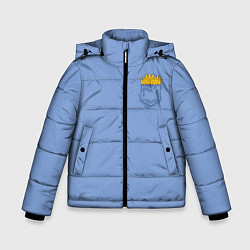 Куртка зимняя для мальчика Фри в кармане, цвет: 3D-черный