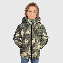 Куртка зимняя для мальчика Камуфляж с костями, цвет: 3D-черный — фото 2