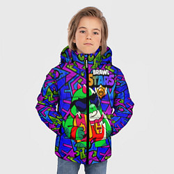 Куртка зимняя для мальчика Базз Buzz Brawl Stars, цвет: 3D-светло-серый — фото 2