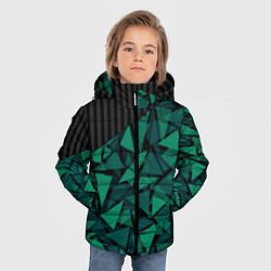 Куртка зимняя для мальчика Геометрический узор, цвет: 3D-светло-серый — фото 2