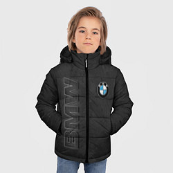 Куртка зимняя для мальчика BMW LOGO AND INSCRIPTION, цвет: 3D-светло-серый — фото 2