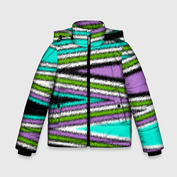 Зимняя куртка для мальчика Абстрактный асимметричный