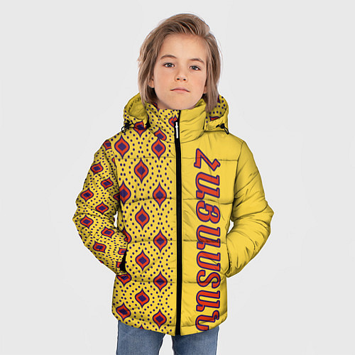 Зимняя куртка для мальчика Pattern Armenia / 3D-Черный – фото 3