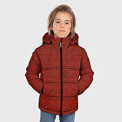 Куртка зимняя для мальчика Красная вязь, цвет: 3D-светло-серый — фото 2
