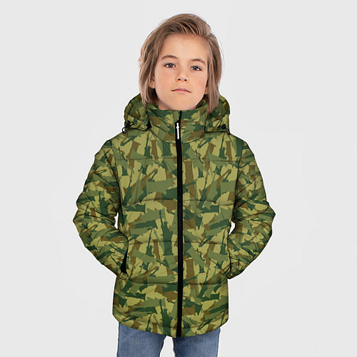 Зимняя куртка для мальчика Статуя Свободы камуфляж / 3D-Черный – фото 3