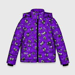Куртка зимняя для мальчика Вредные паучки, цвет: 3D-черный