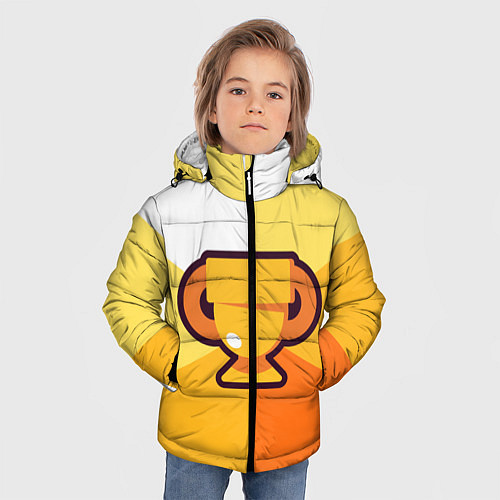 Зимняя куртка для мальчика БРАВЛ СТАРС КУБОК BRAWL STARS CUP / 3D-Черный – фото 3