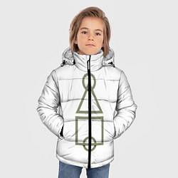 Куртка зимняя для мальчика Игра в кальмара, цвет: 3D-черный — фото 2