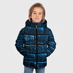 Куртка зимняя для мальчика Неоновая, кирпичная стена, цвет: 3D-черный — фото 2