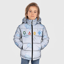 Куртка зимняя для мальчика Ojingeo geim - Облака, цвет: 3D-светло-серый — фото 2