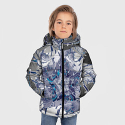 Куртка зимняя для мальчика Абстракция 499, цвет: 3D-черный — фото 2