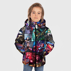 Куртка зимняя для мальчика Лига Легенд, чемпионы, цвет: 3D-черный — фото 2