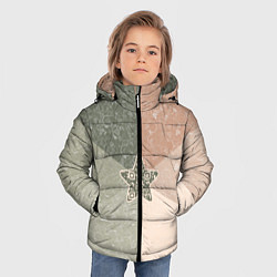 Куртка зимняя для мальчика Звезда на фоне АПВ 6 1 2, цвет: 3D-черный — фото 2