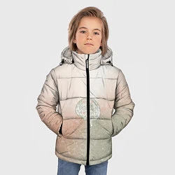 Куртка зимняя для мальчика Мозг на фоне АПВ 7 1 22, цвет: 3D-черный — фото 2