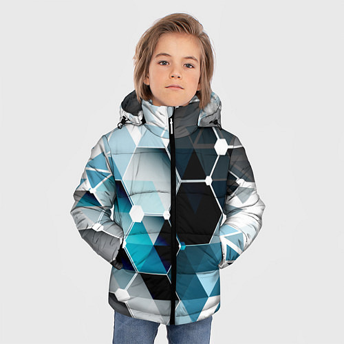 Зимняя куртка для мальчика Абстракция FLO / 3D-Черный – фото 3