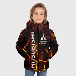 Куртка зимняя для мальчика Митсубиси подсветка 3D плит, цвет: 3D-черный — фото 2