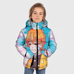 Куртка зимняя для мальчика КЛИНОК РАССЕКАЮЩИЙ ДЕМОНОВ, ЗЕНИТЦУ, цвет: 3D-красный — фото 2