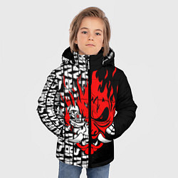 Куртка зимняя для мальчика CYBERPUNK 2077: SAMURAI, цвет: 3D-светло-серый — фото 2