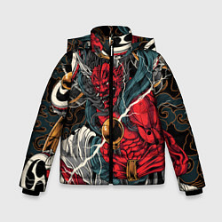 Куртка зимняя для мальчика БОГ ГРОМА РАЙДЗИН, цвет: 3D-красный
