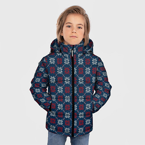 Зимняя куртка для мальчика Свитер Алатырь / 3D-Черный – фото 3
