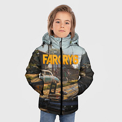 Куртка зимняя для мальчика Far Cry 6 game art, цвет: 3D-светло-серый — фото 2
