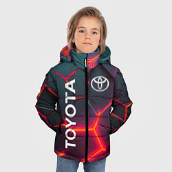 Куртка зимняя для мальчика TOYOTA 3D NEON ТОЙОТА 3Д ПЛИТЫ НЕОН, цвет: 3D-красный — фото 2