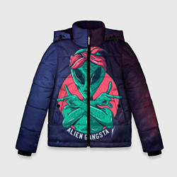 Куртка зимняя для мальчика Инопланетянин Гангста, цвет: 3D-черный