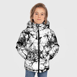 Куртка зимняя для мальчика Эффект линогравюры, цвет: 3D-красный — фото 2