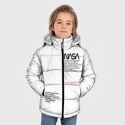 Куртка зимняя для мальчика NASA БЕЛАЯ ФОРМА, цвет: 3D-красный — фото 2