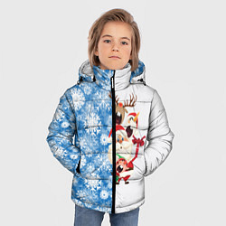 Куртка зимняя для мальчика Подарок от Санты, цвет: 3D-черный — фото 2