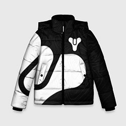 Куртка зимняя для мальчика DESTINY 2 LOGO WHITE, цвет: 3D-черный