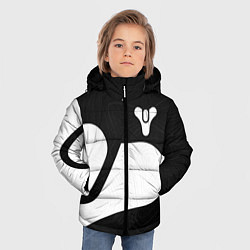 Куртка зимняя для мальчика DESTINY 2 LOGO WHITE, цвет: 3D-черный — фото 2
