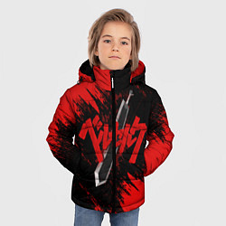Куртка зимняя для мальчика БЕРСЕРК МЕЧ ГАТСА, цвет: 3D-красный — фото 2