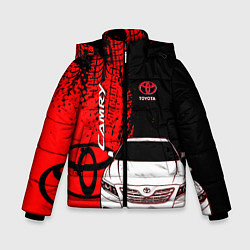 Куртка зимняя для мальчика Camry Toyota glitch, цвет: 3D-черный
