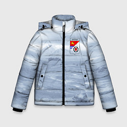 Куртка зимняя для мальчика Оротукан Без текста, цвет: 3D-черный