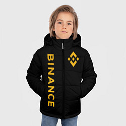 Куртка зимняя для мальчика БИНАНС ЛОГО КАРБОН BINANCE LOGO, цвет: 3D-черный — фото 2