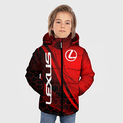 Куртка зимняя для мальчика LEXUS RED GEOMETRY ЛЕКСУС, цвет: 3D-светло-серый — фото 2