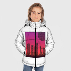 Куртка зимняя для мальчика QR-Town, цвет: 3D-черный — фото 2