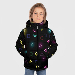 Куртка зимняя для мальчика ИГРА В КАЛЬМАРА МИНИМАЛИЗМ, цвет: 3D-черный — фото 2