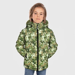 Куртка зимняя для мальчика Лягушки камуфляж, цвет: 3D-черный — фото 2