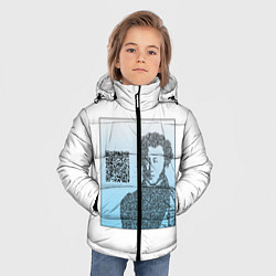 Куртка зимняя для мальчика QR - Пушкин, цвет: 3D-черный — фото 2