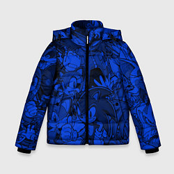 Зимняя куртка для мальчика SONIC BLUE PATTERN СИНИЙ ЁЖ