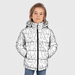 Куртка зимняя для мальчика Простые елочки, цвет: 3D-красный — фото 2