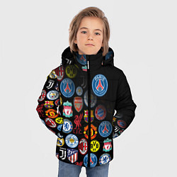 Куртка зимняя для мальчика PSG LOGOBOMBING, цвет: 3D-светло-серый — фото 2