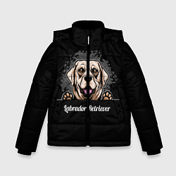 Куртка зимняя для мальчика Лабрадор-Ретривер Labrador Retriever, цвет: 3D-светло-серый