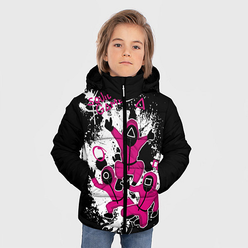 Зимняя куртка для мальчика Squid game: firework / 3D-Черный – фото 3